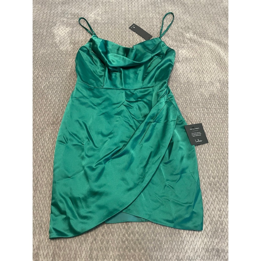 NWT Women's Wrap Dress by Lulu's - Emerald Green- Size S